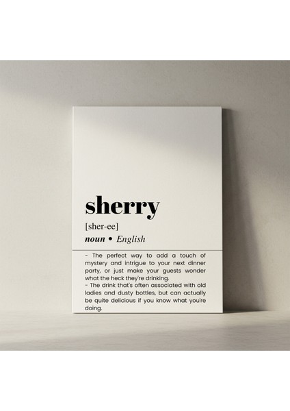 Şık Sherry Kokteyl Tanımı Tablosu fiyatları