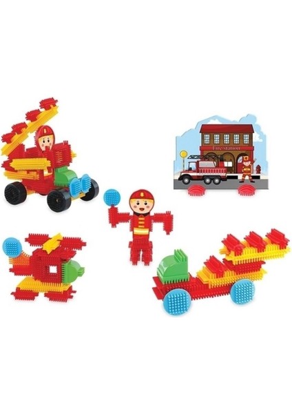 Oyuncak Kaktüs Bloklar Itfaiye Istasyonu 55 Parça 03308