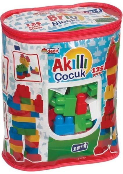 Oyuncak Akıllı Çocuk Bloklar 125 Parça 01313