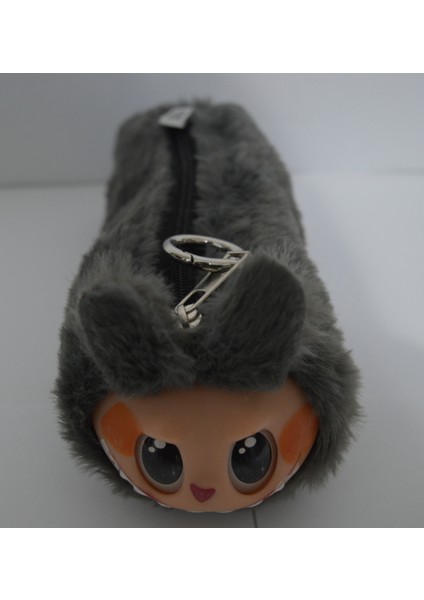 Labubu Okul Anahtarlıklı Kalemlik Gri fiyatları