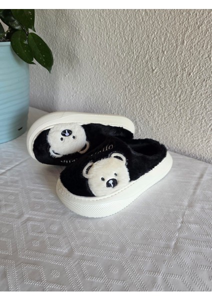 Kadın Ayıcık Desenli Rahat Peluş Ev Terliği 25BNT132 modelleri