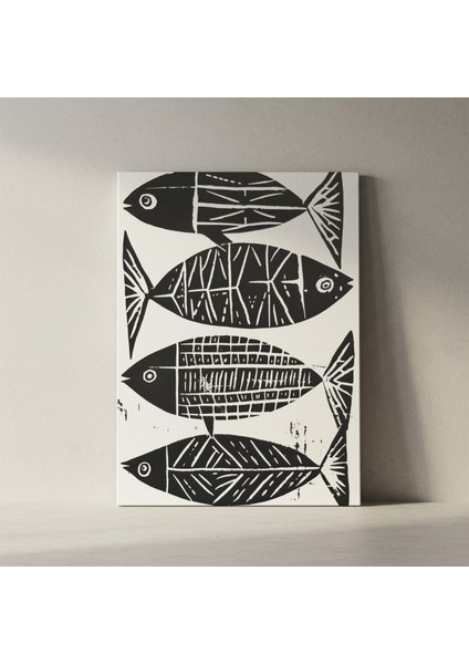 Soyut Balık Stili Dekoratif Tablo fiyatları
