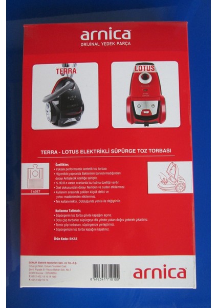 Uyumlu Orijinal Süpürge Toz Torbası 5'li Paket Beyaz fiyatları