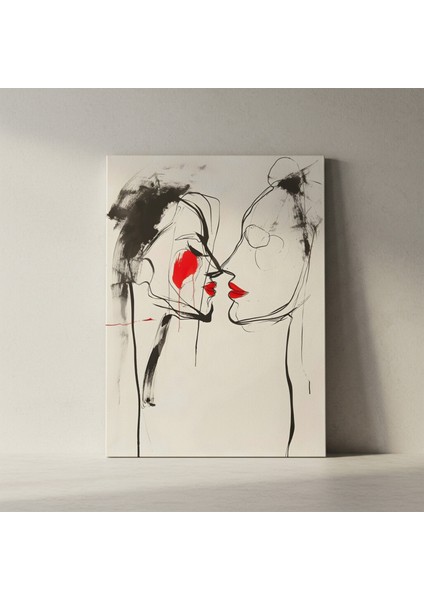 Soyut Romantik Öpücük Tablosu fiyatları