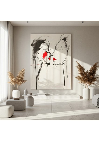 Soyut Romantik Öpücük Tablosu fırsatları