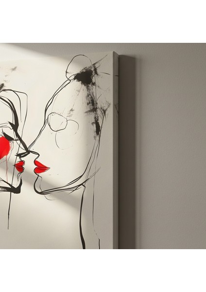 Soyut Romantik Öpücük Tablosu indirimleri