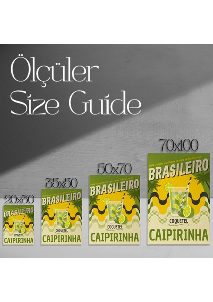 Yaz Kokteyli Caipirinha Tablosu modelleri