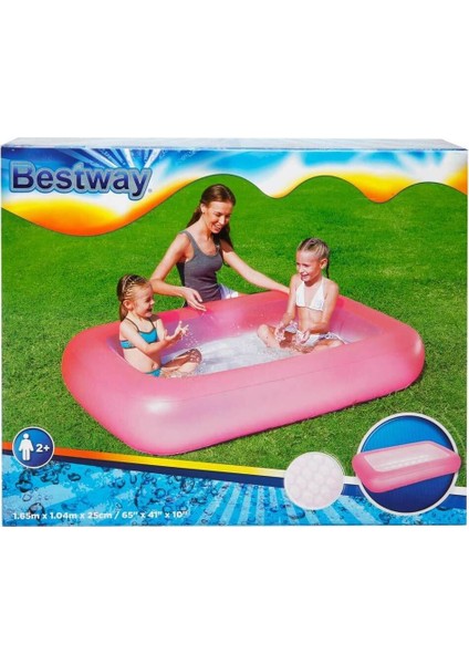 Şişme Tabanlı Dikdörtgen Havuz Renkli 165X25 cm KZLD-BW51115