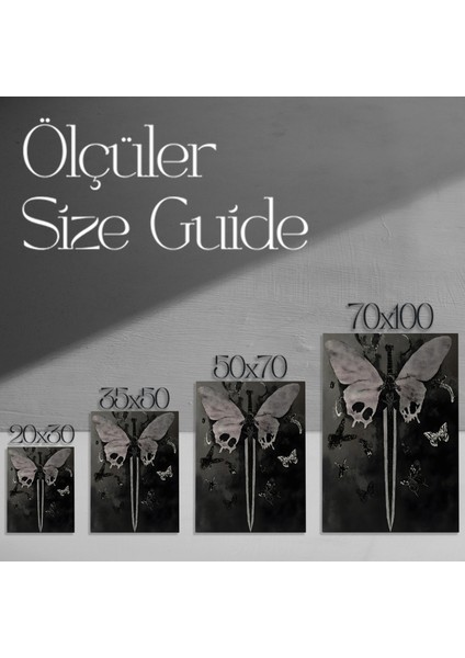 Karanlık Romantizm Soyut Sanat Tablosu modelleri