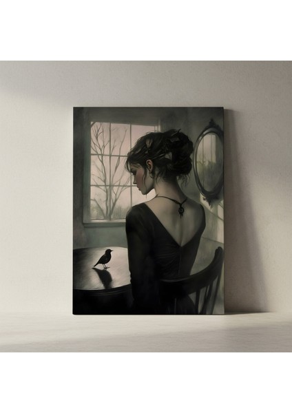 Melankoli ve Kuş Illüstrasyon Tablosu fiyatları