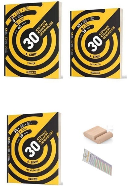 Hız 6. Sınıf Türkçe Matematik Fen 36 Haftalık Deneme Yeni Müfredat +Telefon Tutucu+Soru Çözüm Ayracı