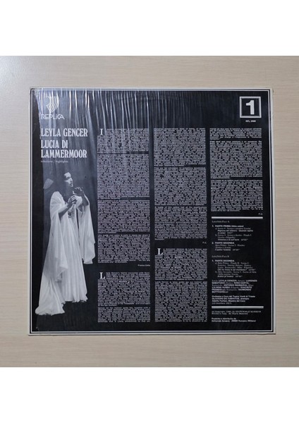 Leyla Gencer - Lucia Di Lammermoor -1980 - Dönem Baskı Plak - Longplay - Lp fiyatları
