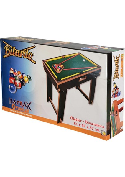 Matrax Ahşap Bilardo Oyunu