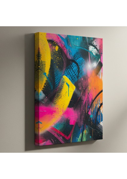 Soyut Ekspresyonist Akrilik Tablo