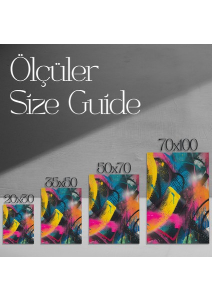 Soyut Ekspresyonist Akrilik Tablo modelleri