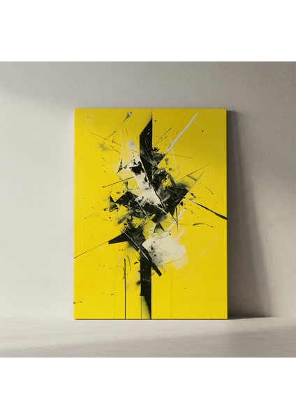 Soyut Ekspresyonist Siyah Sarı Enerji Tablosu fiyatları