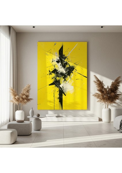Soyut Ekspresyonist Siyah Sarı Enerji Tablosu fırsatları