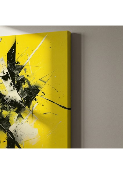 Soyut Ekspresyonist Siyah Sarı Enerji Tablosu indirimleri