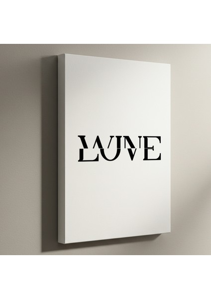 Kırık Yazı Tipiyle Modern Love Tablosu
