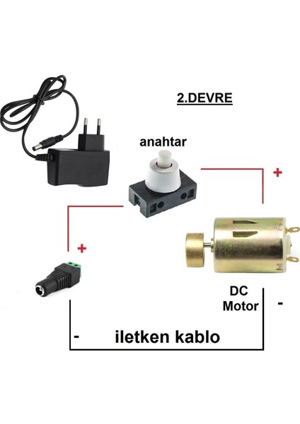Kutulu 3 In 1 Titreşim Motoru Hız Kontrol Deney Seti (3 Devre) - Öğrenci Elektrik Devresi fırsatları