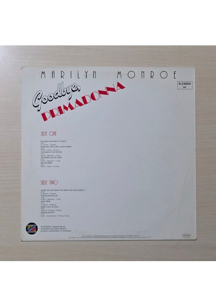 - Goodbye Primadonna - 1981 - Dönem Baskı Plak - Longplay - Lp fiyatları