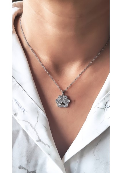 Pati Figürlü Zirkon Taşlı Çelik Kolye fiyatları