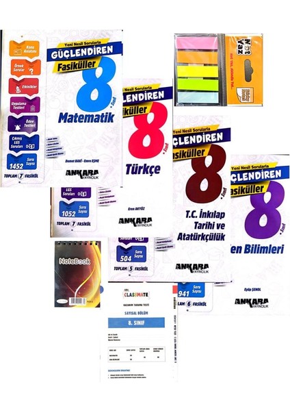 8.sınıf 4'lü Fasikül Set-Yeni Müfredat Yeni Baskı-Okyanus Lgs Denemeli