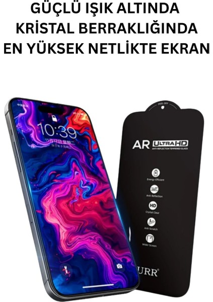 iPhone 17 Pro Uyumlu Urr 3D Anti Reflection (Ar) Ultra Cam Telefon Ekran Koruyucu modelleri