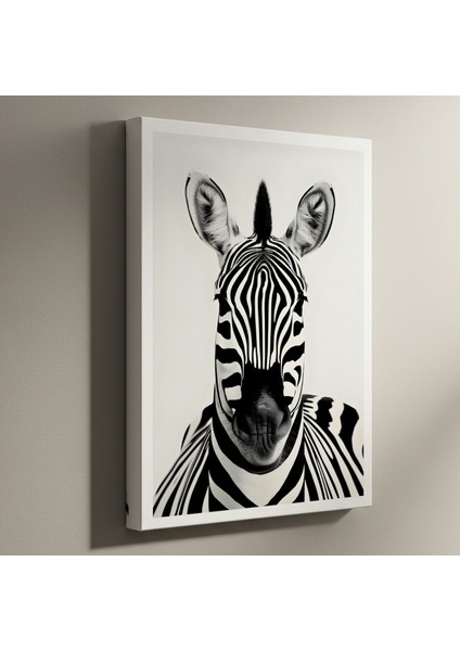 Şık Zebra Portresi Tablosu