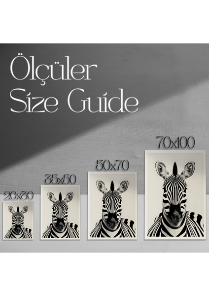 Şık Zebra Portresi Tablosu modelleri