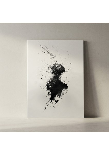 Soyut Siyah Mürekkep Sanatı Tablosu fiyatları