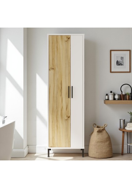 Çok Amaçlı Dolap Vileda Banyo Dolabı Beyaz