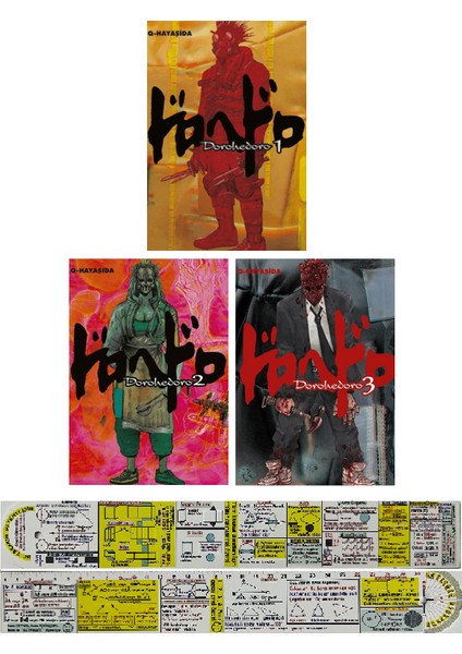 Dorohedoro 1-2-3. Ciltler Manga Seti + Mat. Öğreten Cetvel