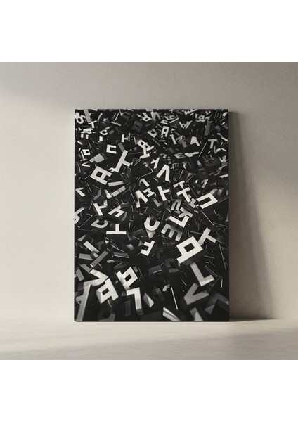 Soyut Harf Yığını Soyut Sanat Tablosu fiyatları