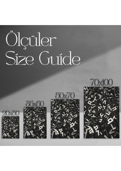 Soyut Harf Yığını Soyut Sanat Tablosu modelleri