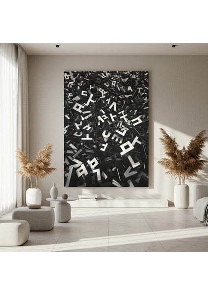 Soyut Harf Yığını Soyut Sanat Tablosu fırsatları