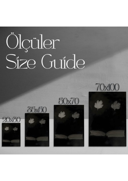 Karanlık Akademik Tarzında Bitki Baskısı Soyut Sanat Tablosu modelleri