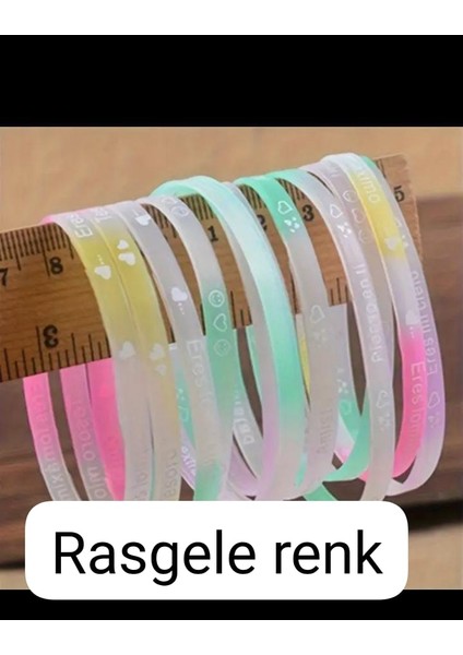 Karanlıkta Parlayan 6 Adet Bileklik Ingiliz Harfli