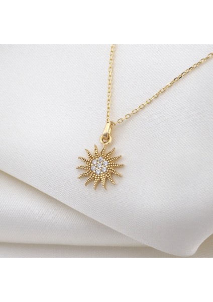 Minimalist Güneş Kolye 14 Ayar indirimleri