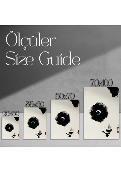 Panda Gözü Soyut Sanat Tablosu modelleri