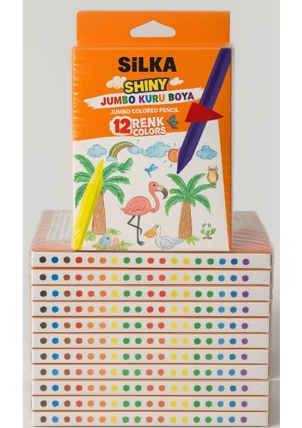 Shıny Jumbo Kuru Boya 12'li (12'li 12 Paket) fiyatları