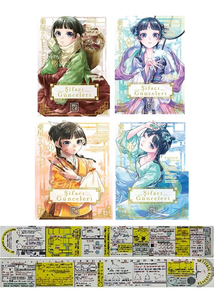 Şifacı Günceleri 9-10-11-12. Ciltler Manga Seti + Mat. Öğreten Cetvel