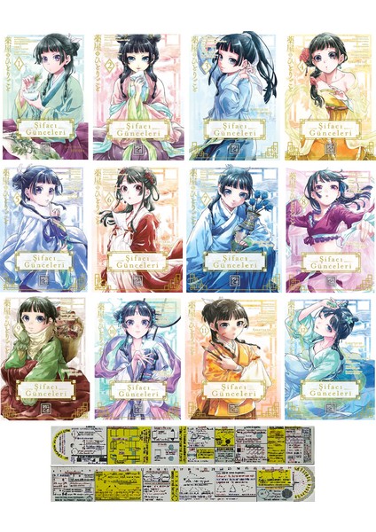 Şifacı Günceleri 12 Cilt Manga Seti + Mat. Öğreten Cetvel
