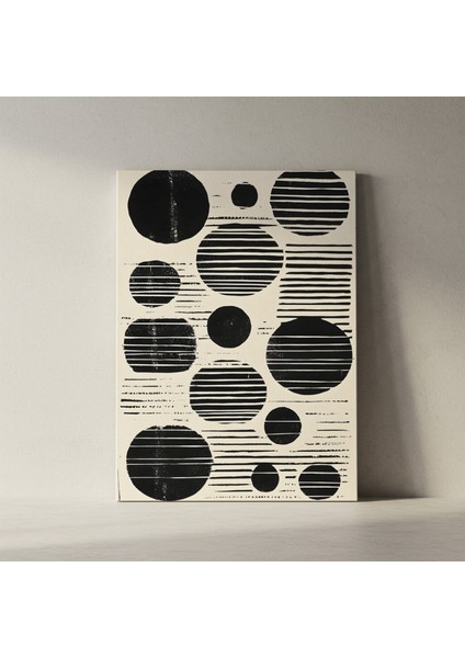 Soyut Geometrik Çizgiler ve Daireler Tablosu fiyatları