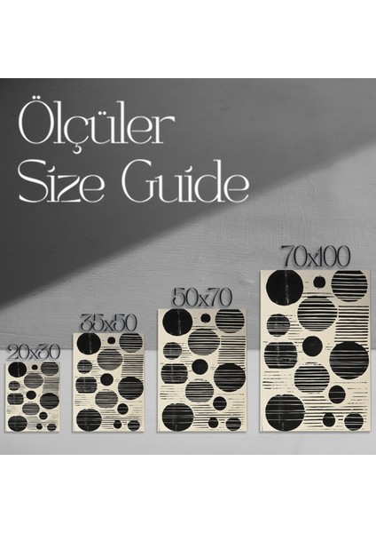 Soyut Geometrik Çizgiler ve Daireler Tablosu modelleri