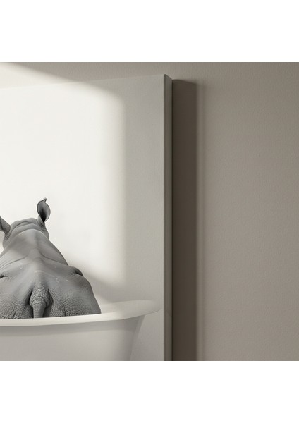 Rhinoceros Banyoda Soyut Sanat Tablosu indirimleri