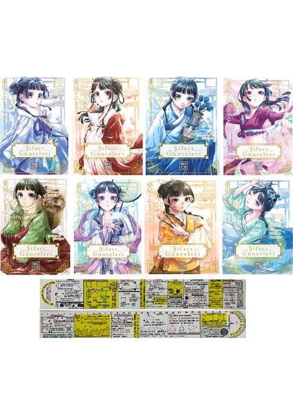 Şifacı Günceleri 5-6-7-8-9-10-11-12. Ciltler Manga Seti + Mat. Öğreten Cetvel