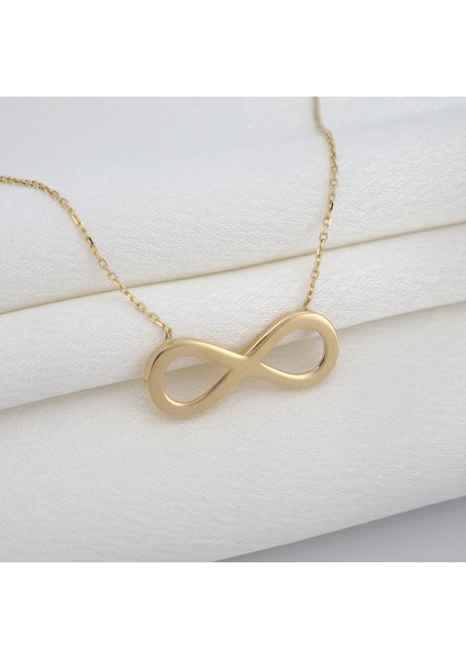 14 Ayar Sonsuzluk Kolyesi