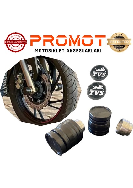 Motosıklet Koruma Tvs Apache Ön Aks Koruma Takozu