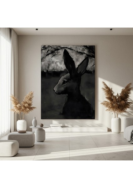 karanlık tavşan portresi tablosu fırsatları